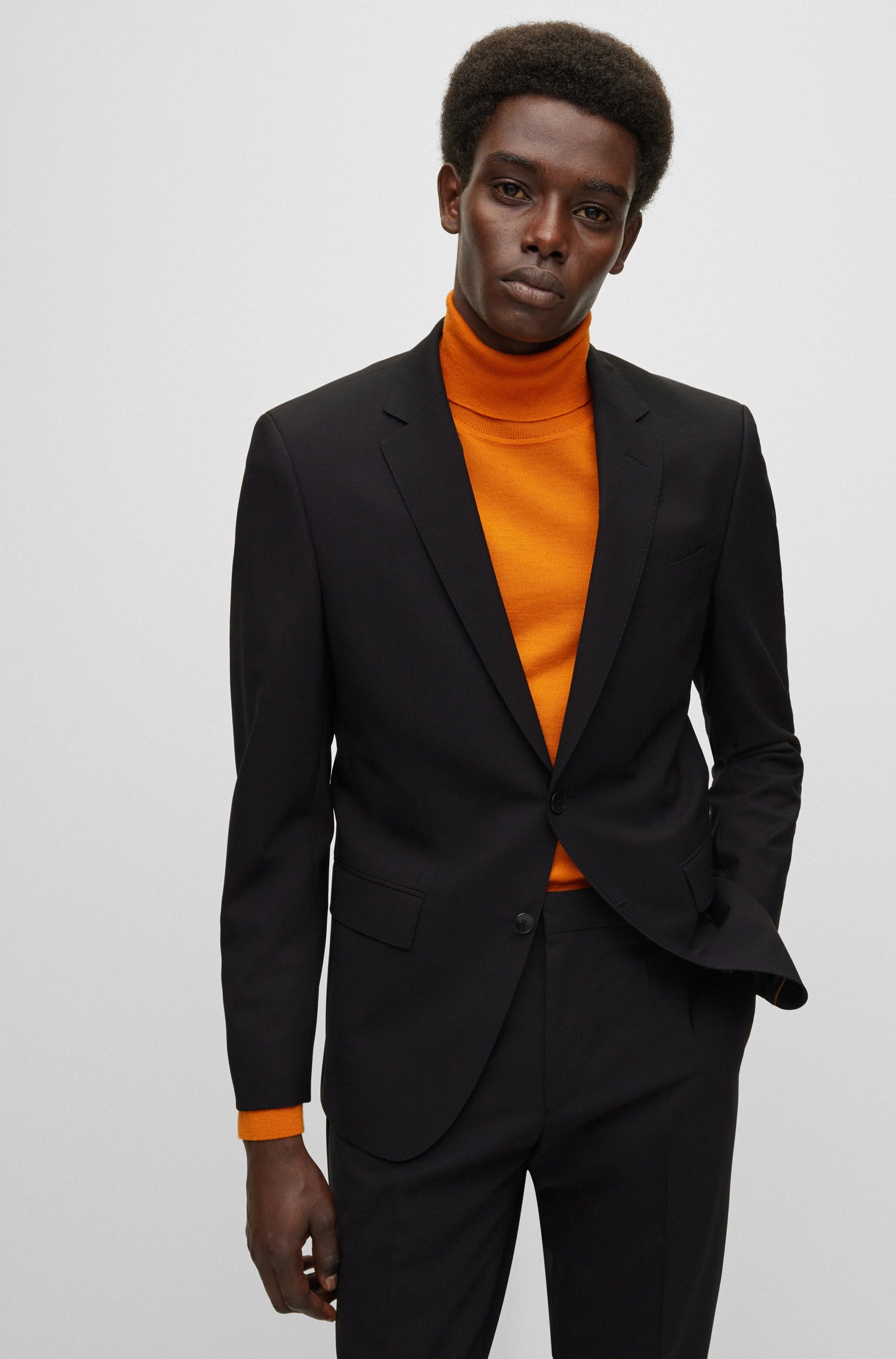 Slim fit jacket in stretch virgin wool BOSS Etienne