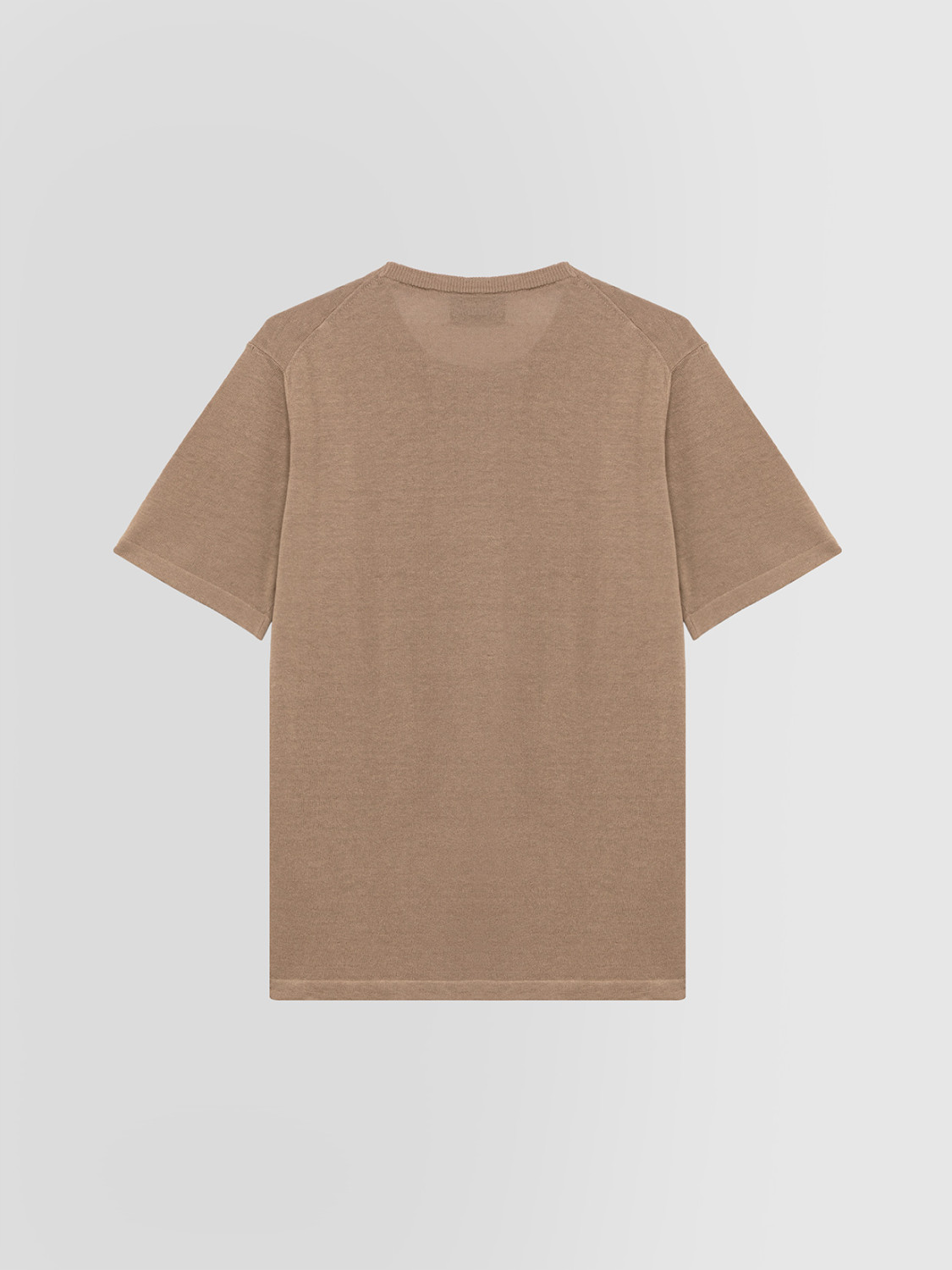 Alpha Studio jute-colored linen and cotton crewneck t-shirt - ALPHA ...