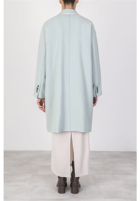 Cappotto riga garzata color brina ALYSI | Cappotti | 153904A3039BRINA