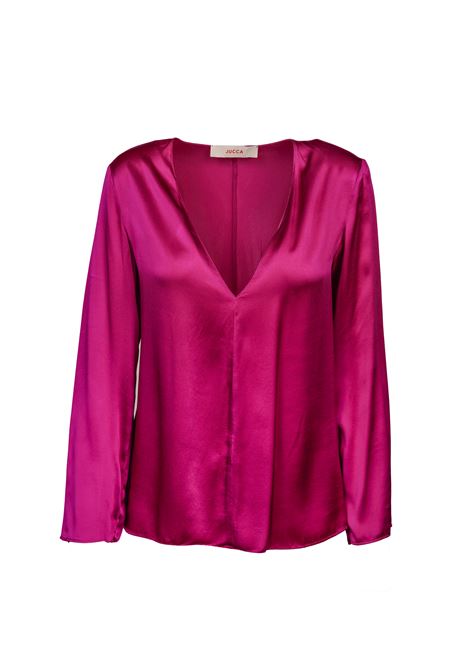 T-Shirt in seta colorazione ametista JUCCA | Top & T-shirt | J3852017/L/03871