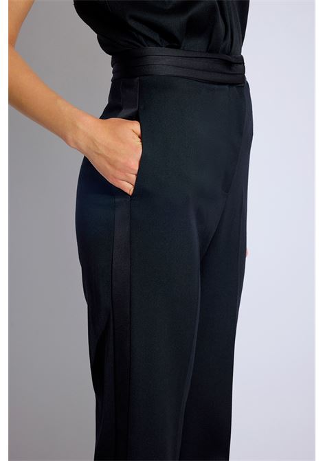 Pantalone in lana pettinata e duchesse SEMICOUTURE | Pantaloni | S3WO12Y69-0