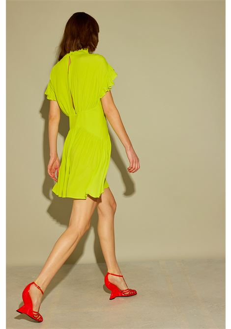 Abito in crepe de chine con arricci SEMICOUTURE | Abiti | Y3WU07R41-0