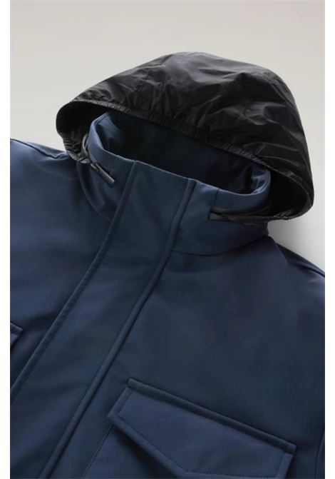 Giacca Field in Tech Softshell Melton Blue WOOLRICH | Giubbini | CFWOOU0793MRUT34963989