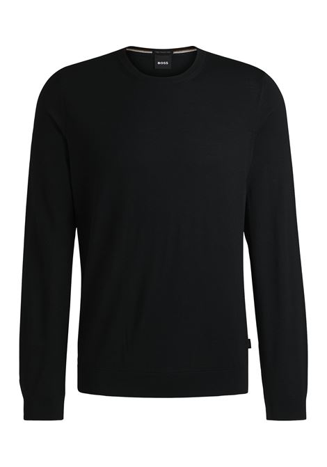 Maglione slim fit a girocollo in lana vergine BOSS | Maglieria | 50468239001