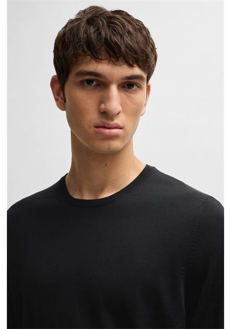 Maglione slim fit a girocollo in lana vergine BOSS | Maglieria | 50468239001