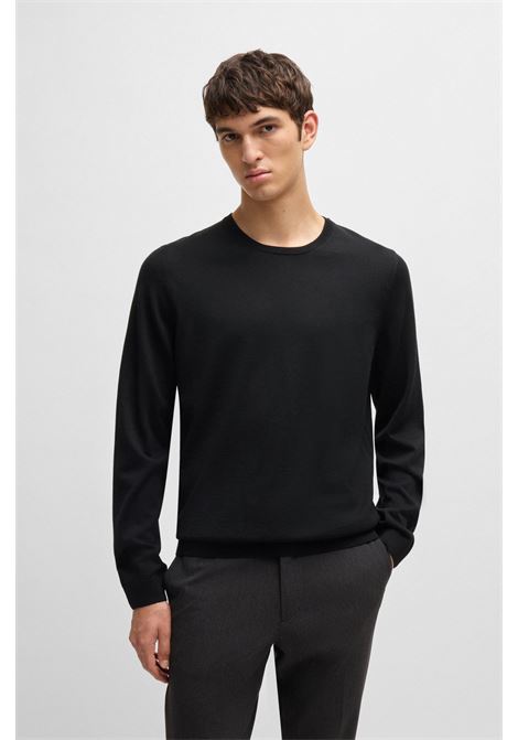 Maglione slim fit a girocollo in lana vergine BOSS | Maglieria | 50468239001