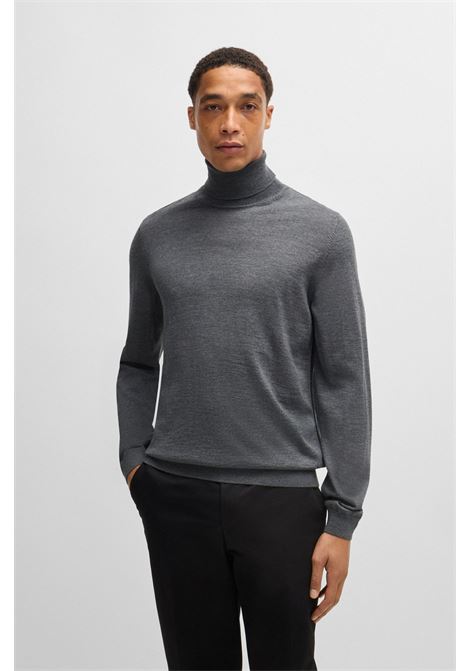 Maglione slim fit a collo alto in lana vergine BOSS | Maglieria | 50468262030