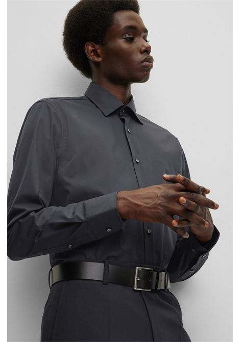 Camicia regular fit in popeline di cotone elasticizzato facile da stirare - NOS BOSS | Camicie | 50473265001