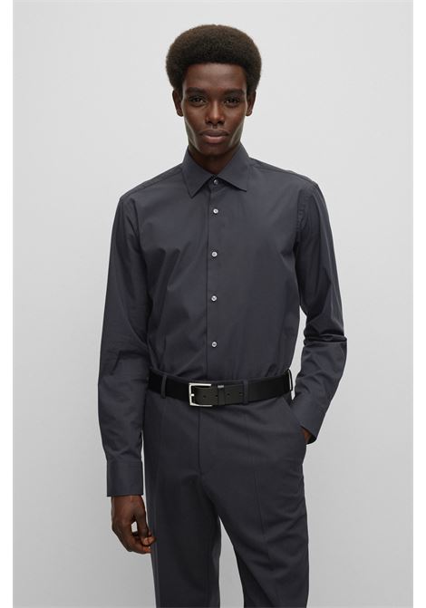 Camicia regular fit in popeline di cotone elasticizzato facile da stirare - NOS BOSS | Camicie | 50473265001
