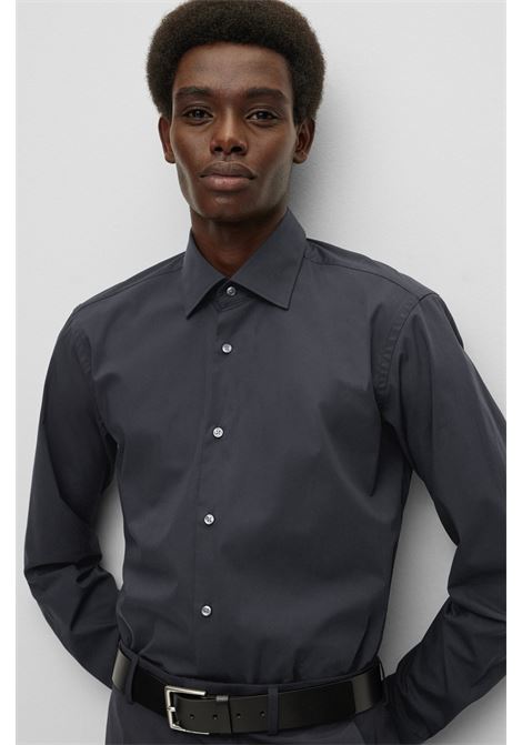 Camicia regular fit in popeline di cotone elasticizzato facile da stirare - NOS BOSS | Camicie | 50473265001