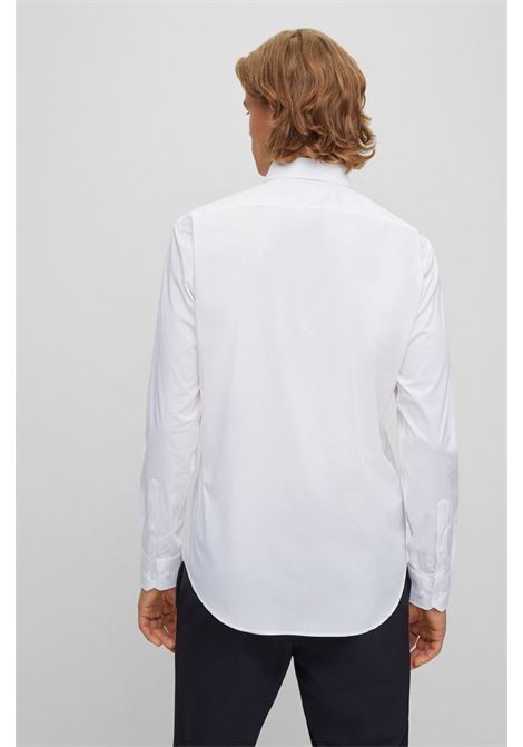 Camicia regular fit in popeline di cotone elasticizzato facile da stirare - NOS BOSS | Camicie | 50473265100