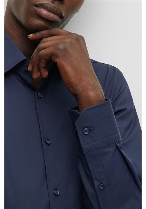 Camicia regular fit in popeline di cotone elasticizzato facile da stirare - NOS BOSS | Camicie | 50473265404