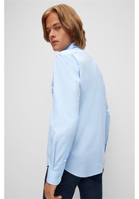 Camicia regular fit in popeline di cotone elasticizzato facile da stirare - NOS BOSS | Camicie | 50473265452