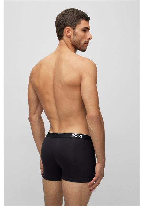 Boxer in cotone elasticizzato con loghi in confezione da tre - NOS BOSS | Intimo | 50475282001