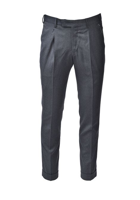 Pantaloni PT TORINO con Pences da Uomo in Lana Scura per l'Inverno PT TORINO | Pantaloni | CO-AFMAZA0CL10240