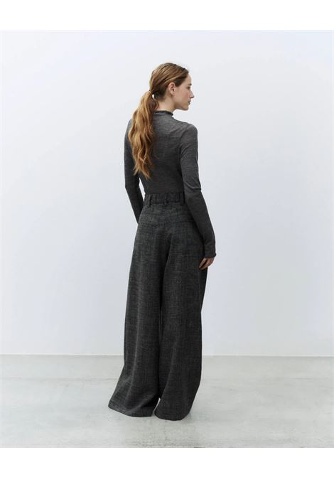 ALYSI Wool-Blend Palazzo Pants  Elegance and Comfort with Elastic Waist ALYSI |  | 165150A5212CB