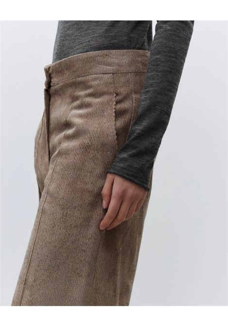 ALYSI Simposio Flared Velvet Pants  Textural Elegance and Contemporary Design ALYSI |  | 165166MOS