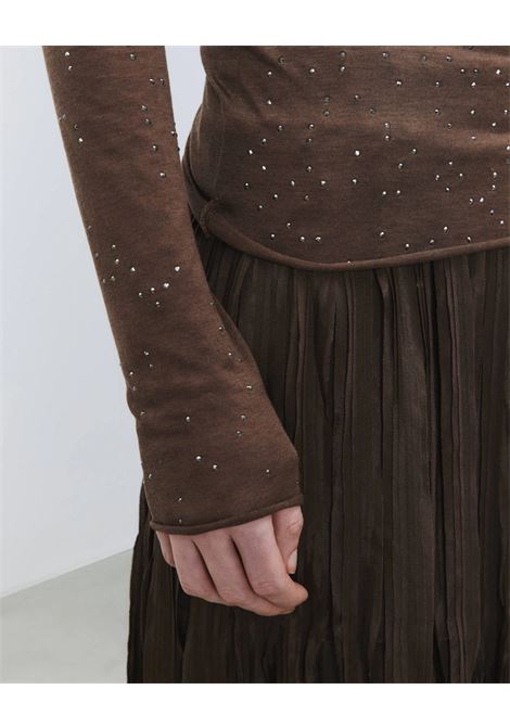 Alysi Long Sleeve Knit Top with Micro Sparkling Embellishments ALYSI |  | 165410A5023