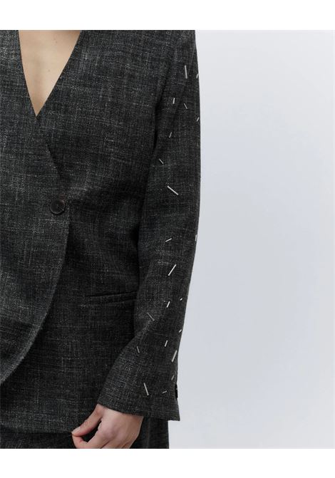 ALYSI Graniglia Wool Double-Breasted Jacket  Hand Embroidery and Oversized Silhouette ALYSI |  | 165826A5212CB