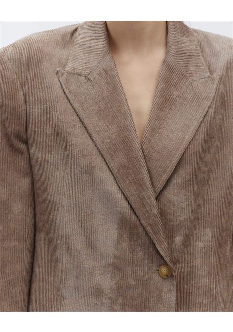 ALYSI Simposio Asymmetric Blazer  Corduroy Velvet and Artistic Design ALYSI |  | 165839A5220MOS