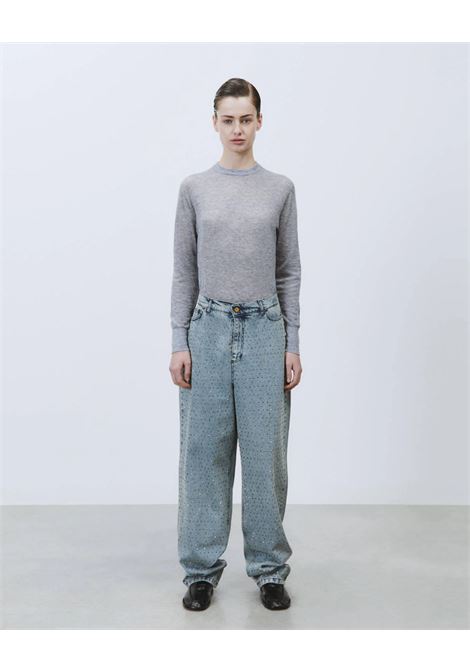 ALYSI Rhinestone Jeans  Relaxed Fit Low-Waist Five-Pocket Denim ALYSI |  | 265110A5006