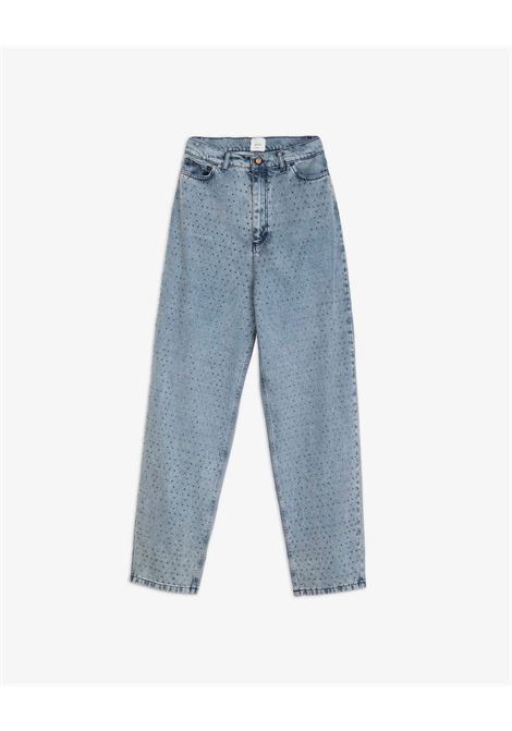 ALYSI Rhinestone Jeans  Relaxed Fit Low-Waist Five-Pocket Denim ALYSI |  | 265110A5006