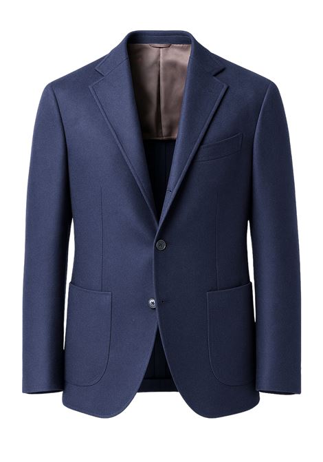 Barba Easy Mono Mens Blue Single-Breasted Jacket  Lightweight Wool Elegance BARBA |  | EASY MONO L.P.89