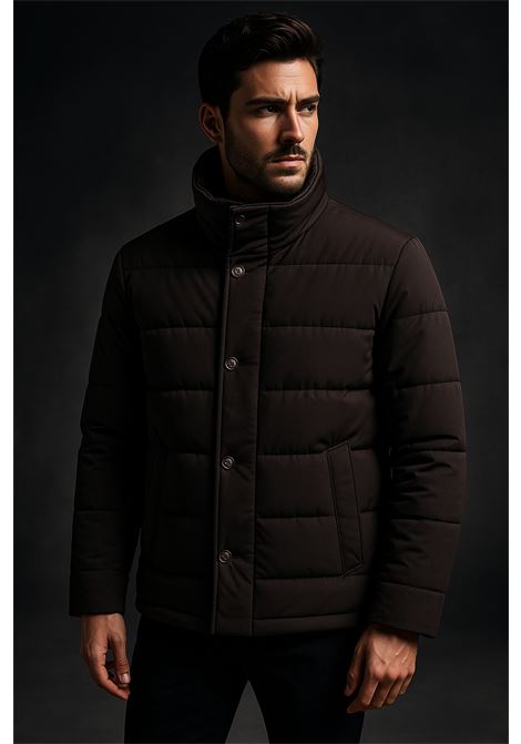 Barba Uomo Giaccone Moro ELTON/90  Piumino Elegante Invernale BARBA | Giubbotti | ELTON90