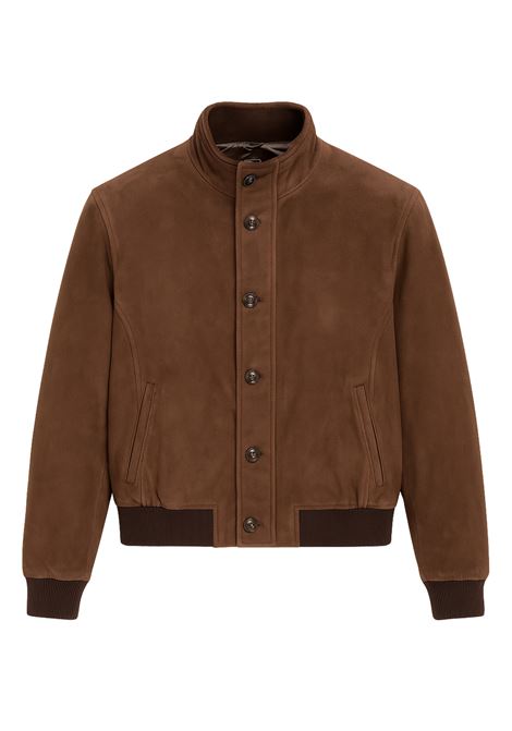 Barba Napoli mens suede jacket in dark brown  Lowa/29 model BARBA |  | LOWA29