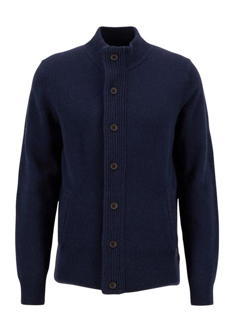 Maglione con Zip Patch in Pura Lana dAgnello by Barbour BARBOUR | Maglieria | MKN0731NY91