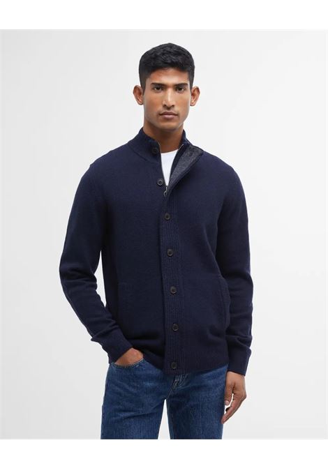 Maglione con Zip Patch in Pura Lana dAgnello by Barbour BARBOUR | Maglieria | MKN0731NY91