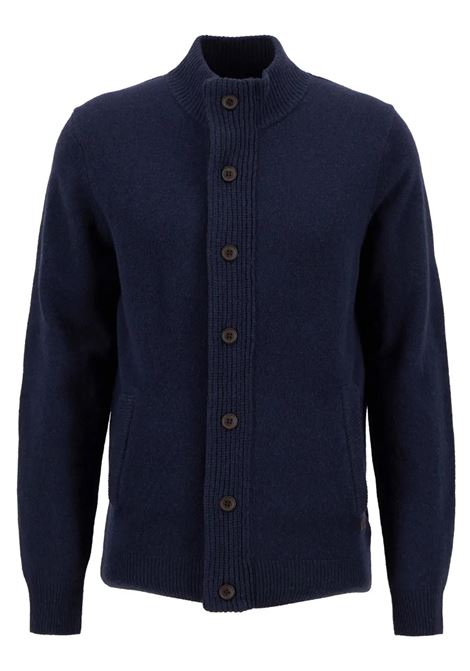 Maglione con Zip Patch in Pura Lana dAgnello by Barbour BARBOUR | Maglieria | MKN0731NY91