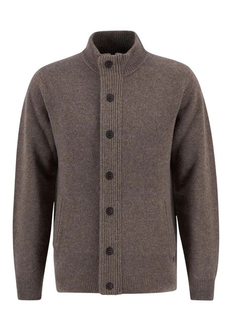 Maglione con Zip Patch in Pura Lana dAgnello by Barbour BARBOUR | Maglieria | MKN0731ST52