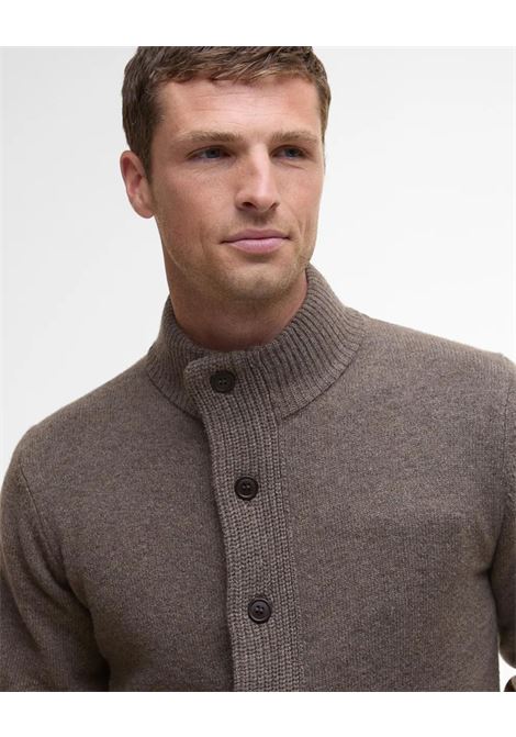 Maglione con Zip Patch in Pura Lana dAgnello by Barbour BARBOUR | Maglieria | MKN0731ST52