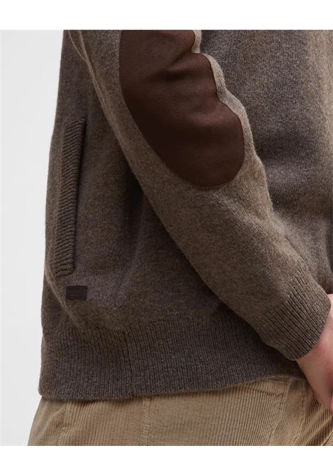 Maglione con Zip Patch in Pura Lana dAgnello by Barbour BARBOUR | Maglieria | MKN0731ST52