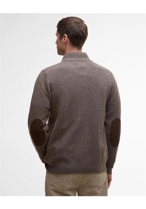 Maglione con Zip Patch in Pura Lana dAgnello by Barbour BARBOUR | Maglieria | MKN0731ST52