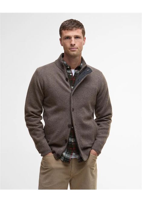 Maglione con Zip Patch in Pura Lana dAgnello by Barbour BARBOUR | Maglieria | MKN0731ST52