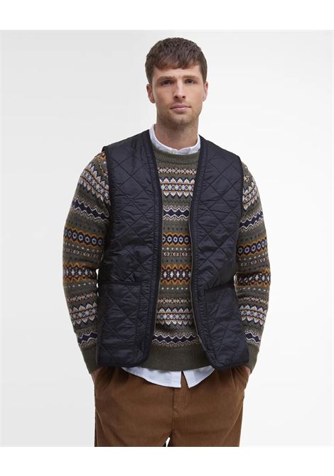 Gilet Trapuntato con Zip Polarquilt by Barbour  Classic Collection BARBOUR | Gilet | MLI0002BK91