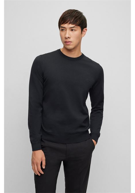 Eco-friendly wool sweater with embroidered logo BOSS |  | 50476364001