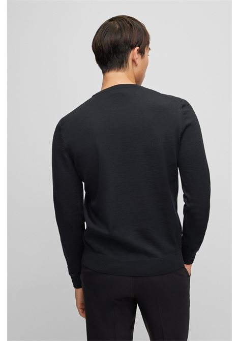 Eco-friendly wool sweater with embroidered logo BOSS |  | 50476364001