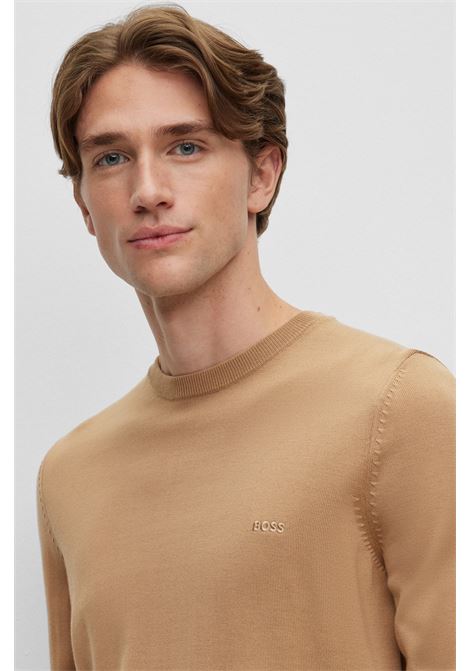 Eco-friendly wool sweater with embroidered logo BOSS |  | 50476364260