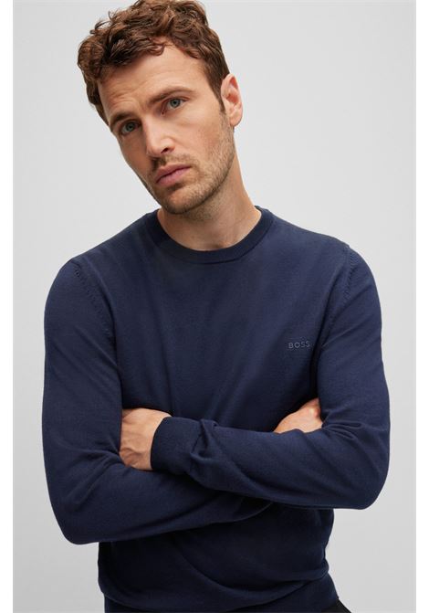 Eco-friendly wool sweater with embroidered logo BOSS |  | 50476364404
