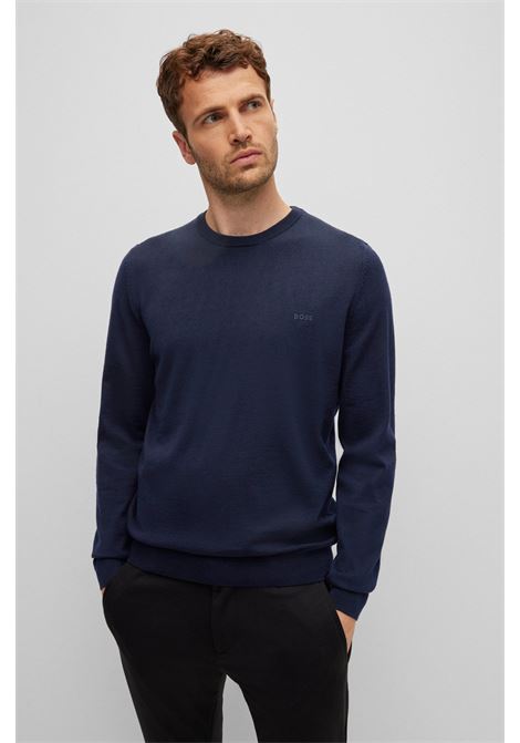 Eco-friendly wool sweater with embroidered logo BOSS |  | 50476364404