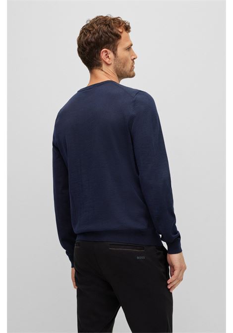 Eco-friendly wool sweater with embroidered logo BOSS |  | 50476364404