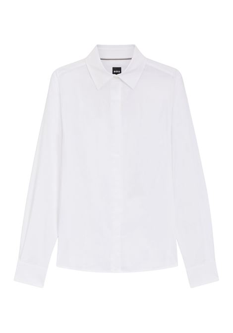 Camicetta Regular Fit BOSS Donna in Misto Cotone  Eleganza Morbida e Sostenibile BOSS | BLUSE / CAMICETTE | 5049943310000100