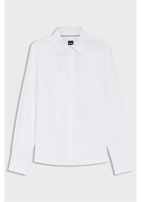 Camicetta Regular Fit BOSS Donna in Misto Cotone  Eleganza Morbida e Sostenibile BOSS | BLUSE / CAMICETTE | 5049943310000100