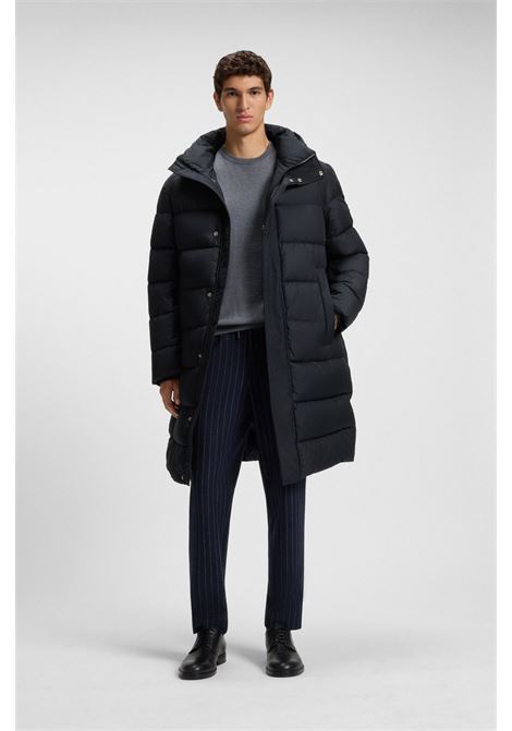 Giubbotto lungo imbottito e idrorepellente con cappuccio BOSS | SOPRABITI | 5054047440400404