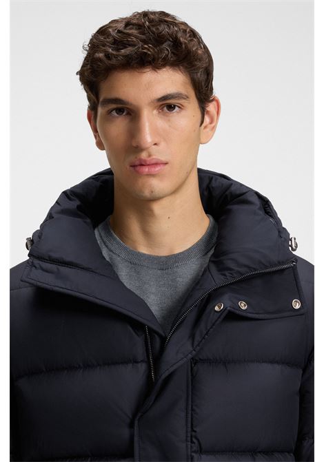 Giubbotto lungo imbottito e idrorepellente con cappuccio BOSS | SOPRABITI | 5054047440400404