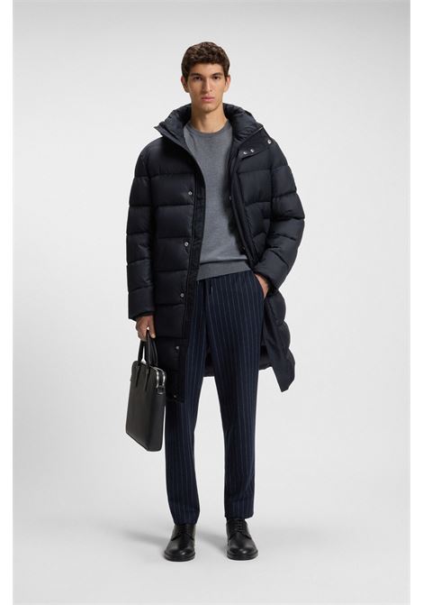 Giubbotto lungo imbottito e idrorepellente con cappuccio BOSS | SOPRABITI | 5054047440400404