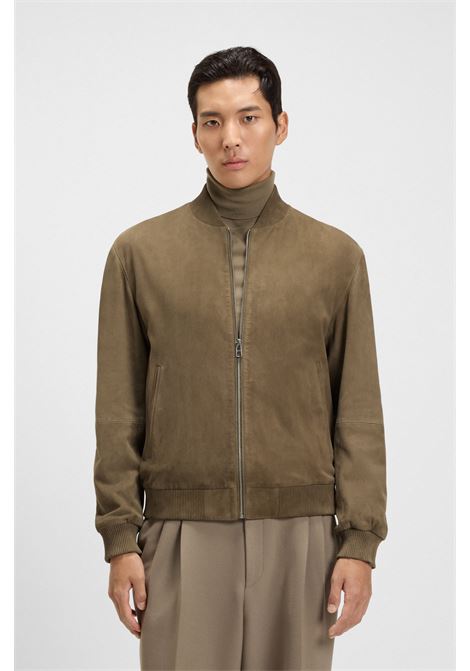 BOSS Regular Fit Suede Leather Jacket  Premium Quality and Effortless Style BOSS |  | 5054321324500245